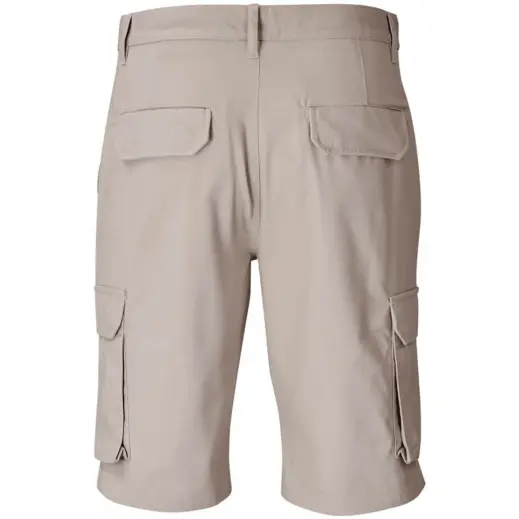 Mens Highlands Cargo Shorts Stone Back